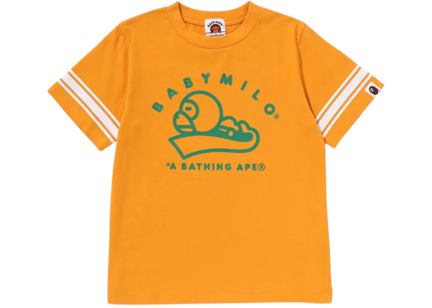 Детская футболка с принтом Baby Milo BAPE, Orange