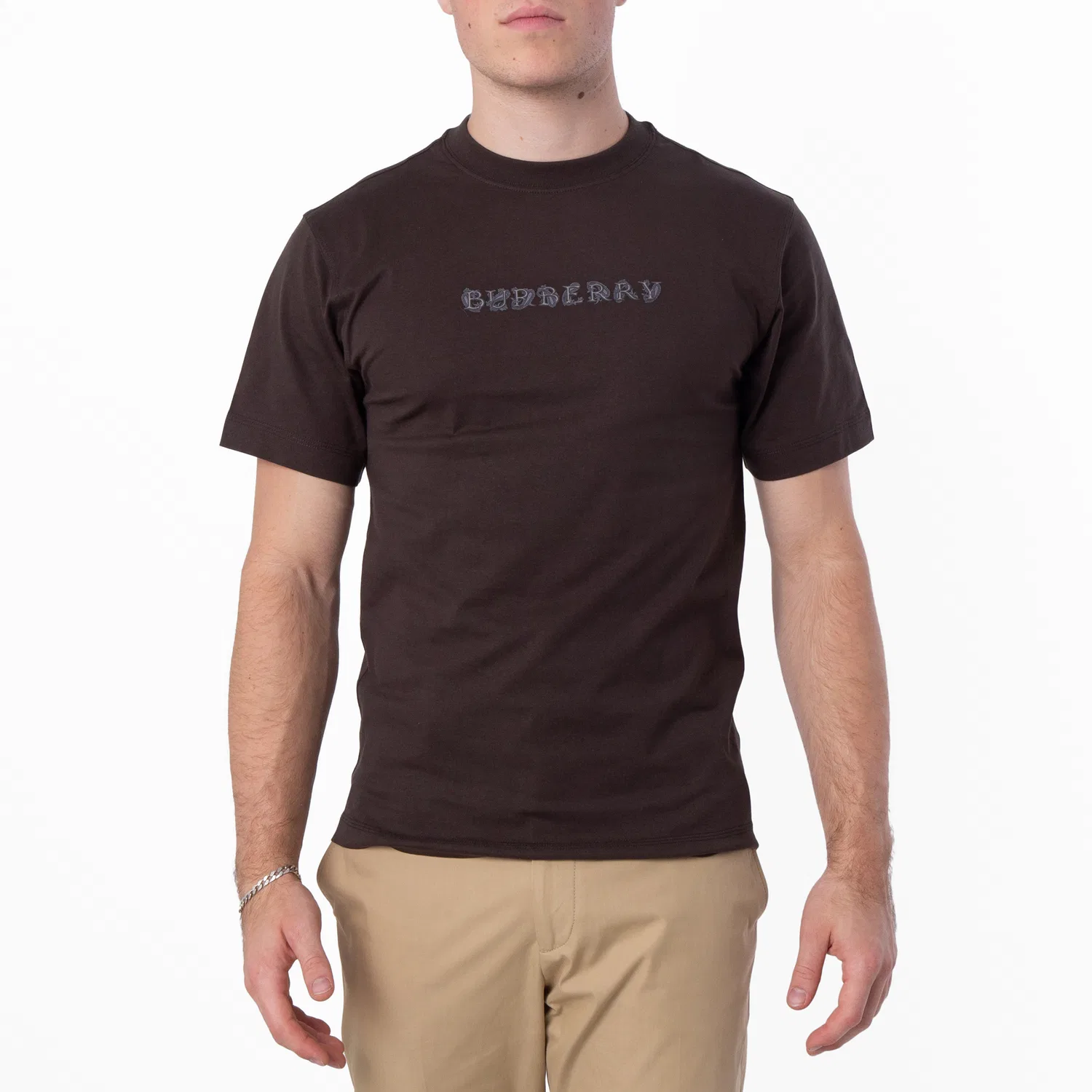 Футболка хлопковая с коротким рукавом Burberry, Shadow