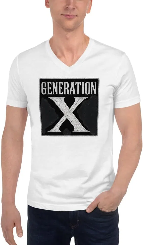 Футболка Gen X Retro V-Neck, White