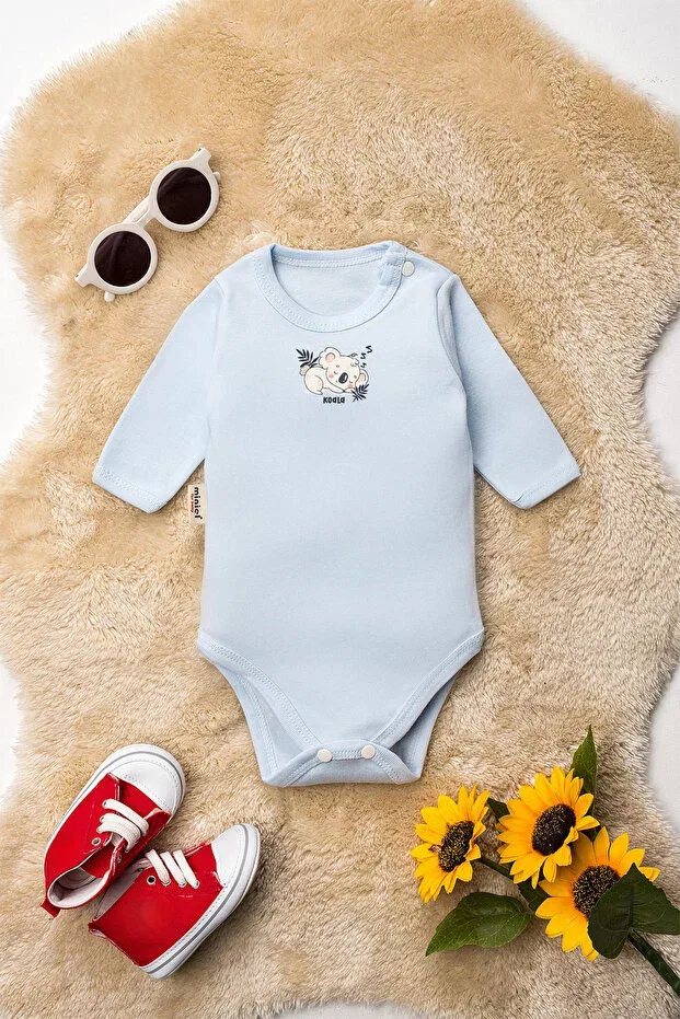 Детское боди с длинным рукавом 6 предметов Miniel, Blue — фото 3
