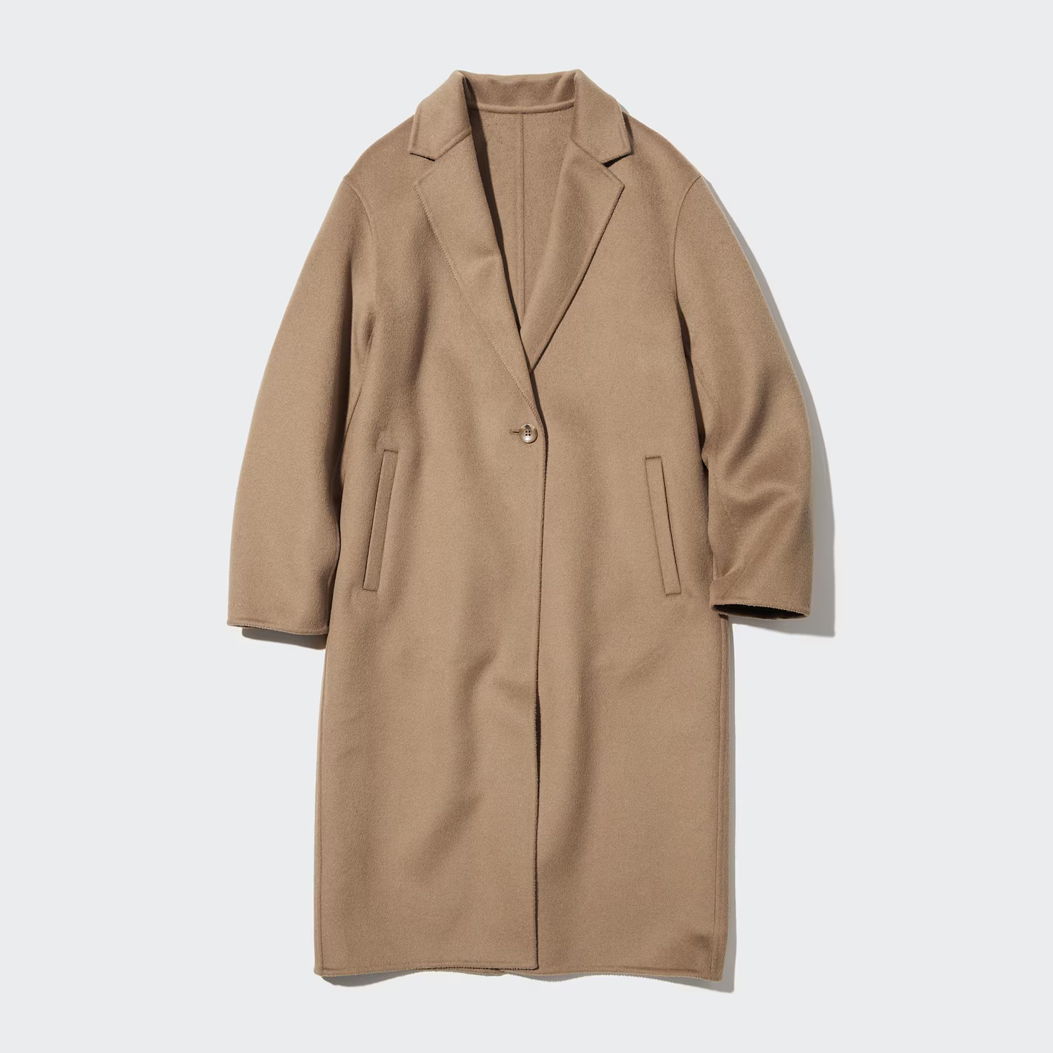 

Двустороннее длинное пальто Uniqlo, 32 бежевый