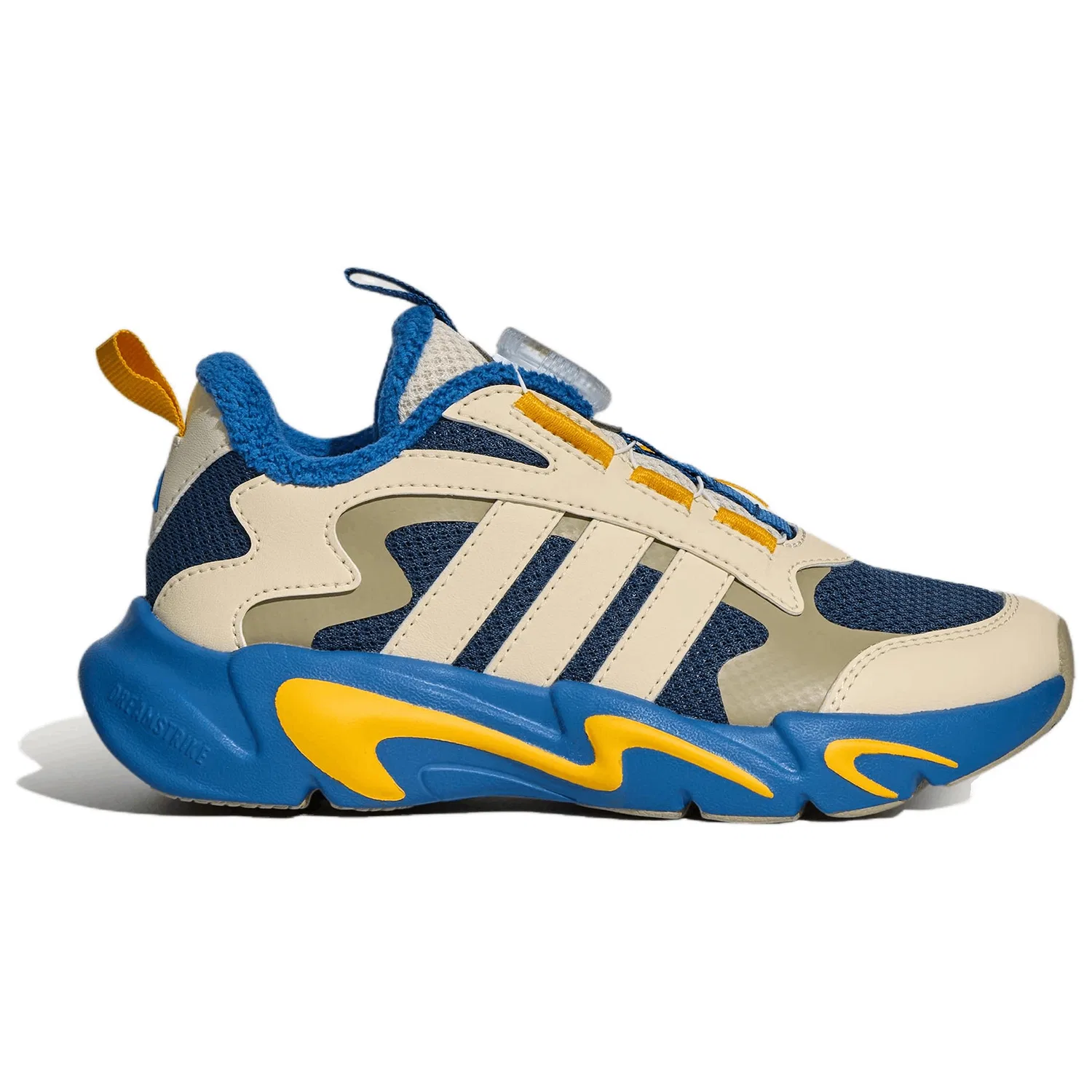 Детские кроссовки Adidas PLAYFLEX, Soft Ink Blue/Wonder White/Bright Gold — фото 3