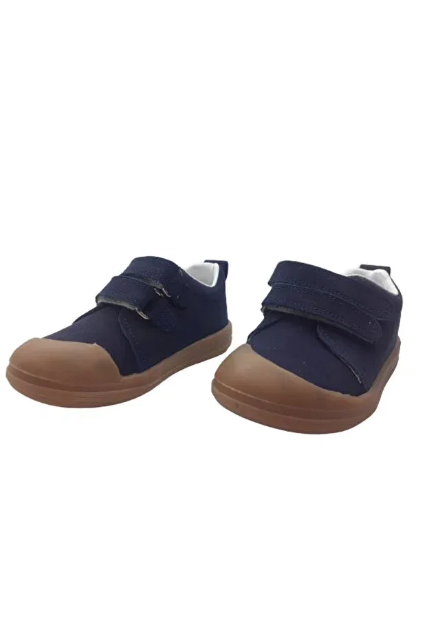Детские повседневные кожаные туфли для мальчиков Momy, Navy Blue — фото 2