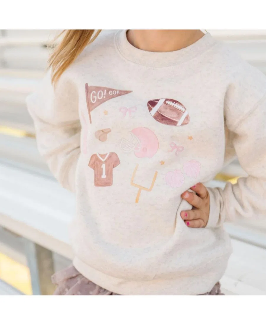 Свитшот с принтом Game Day Icon Sweet Wink, Natural Heather — фото 3