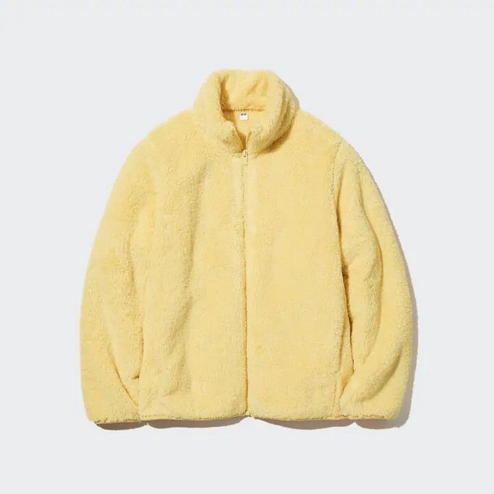 

Толстовка Uniqlo Fluffy Fleece Zipped, 41 светло-желтый