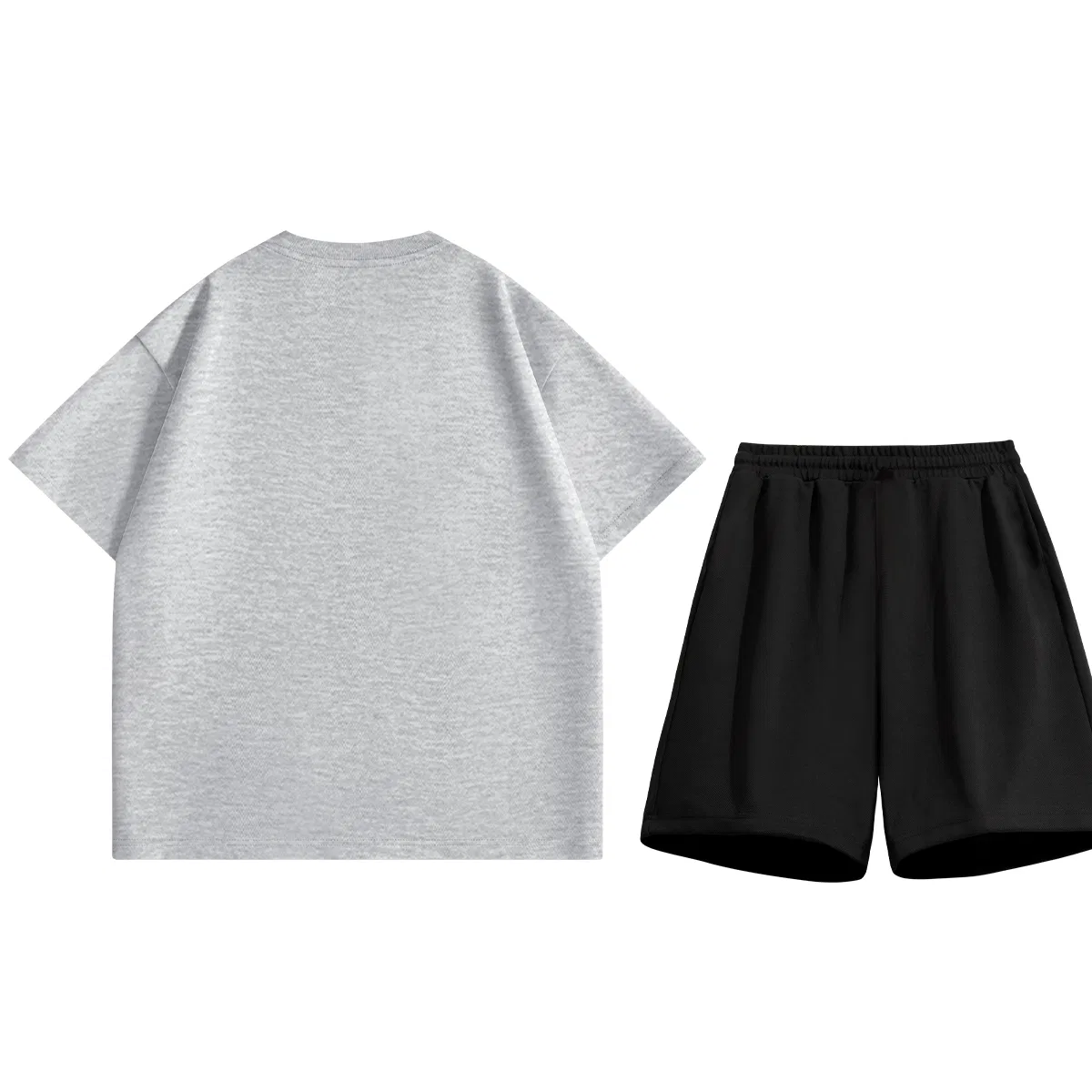 Детский комплект спортивной одежды MINISO, Coffee (Natural Gray Chest Logo)+Black (Natural Gray Pants Logo) — фото 4