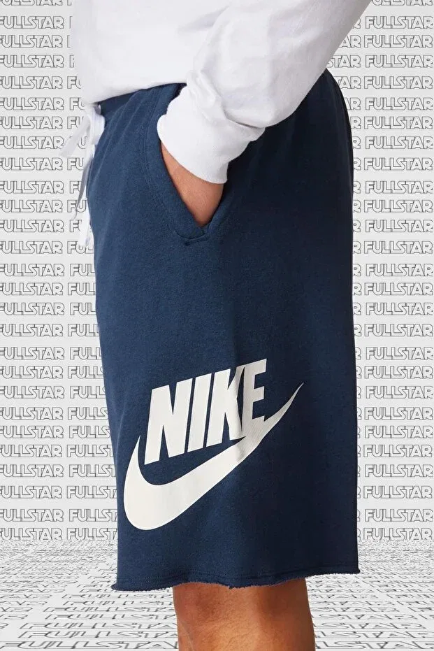 Мужские шорты спортивные с принтом Nike, Navy Blue — фото 3
