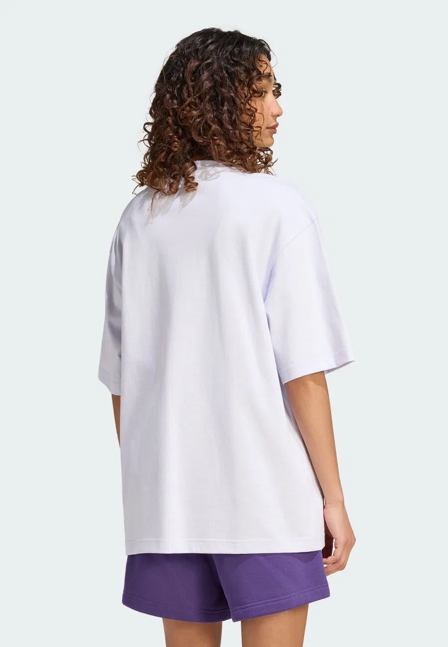 Футболка ADIDAS ORIGINALS 'Essentials' пастельно-фиолетового цвета — фото 3