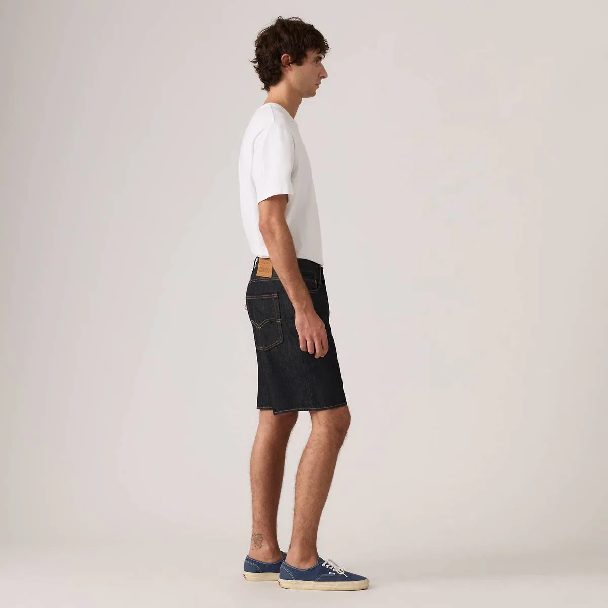 свободные мужские шорты 468 9 дюймов Levi's, Rinse Master - Dark Wash — фото 4