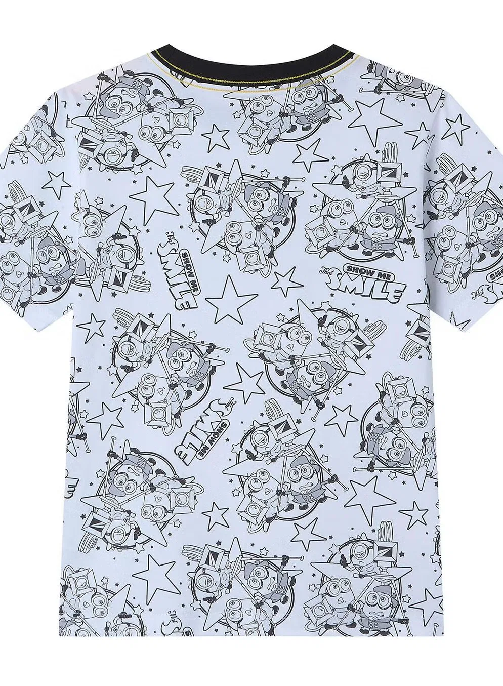 Футболка с принтом Minions Fun Grid Giordano, белый — фото 2