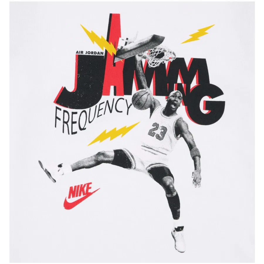 Детская футболка с принтом Jordan Jdb Mj Jammıng Ss Tee Nike, Белый — фото 3