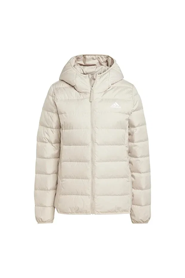 Женское пальто с капюшоном Adidas, Light Beige-101993820