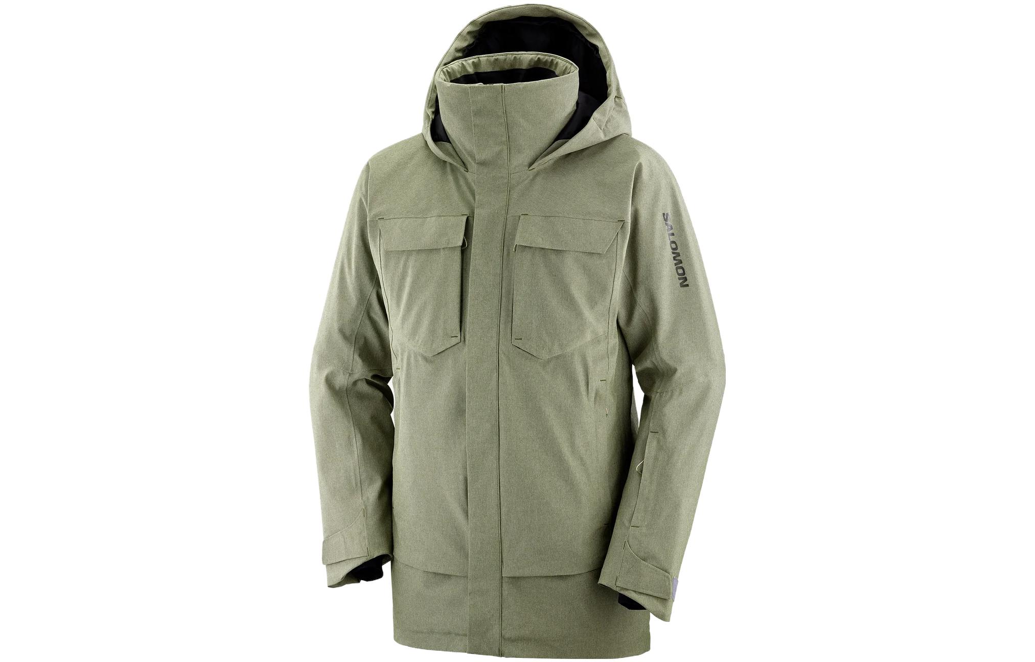

SALOMON Куртка Stance мужская серо-зеленая, Gray Green