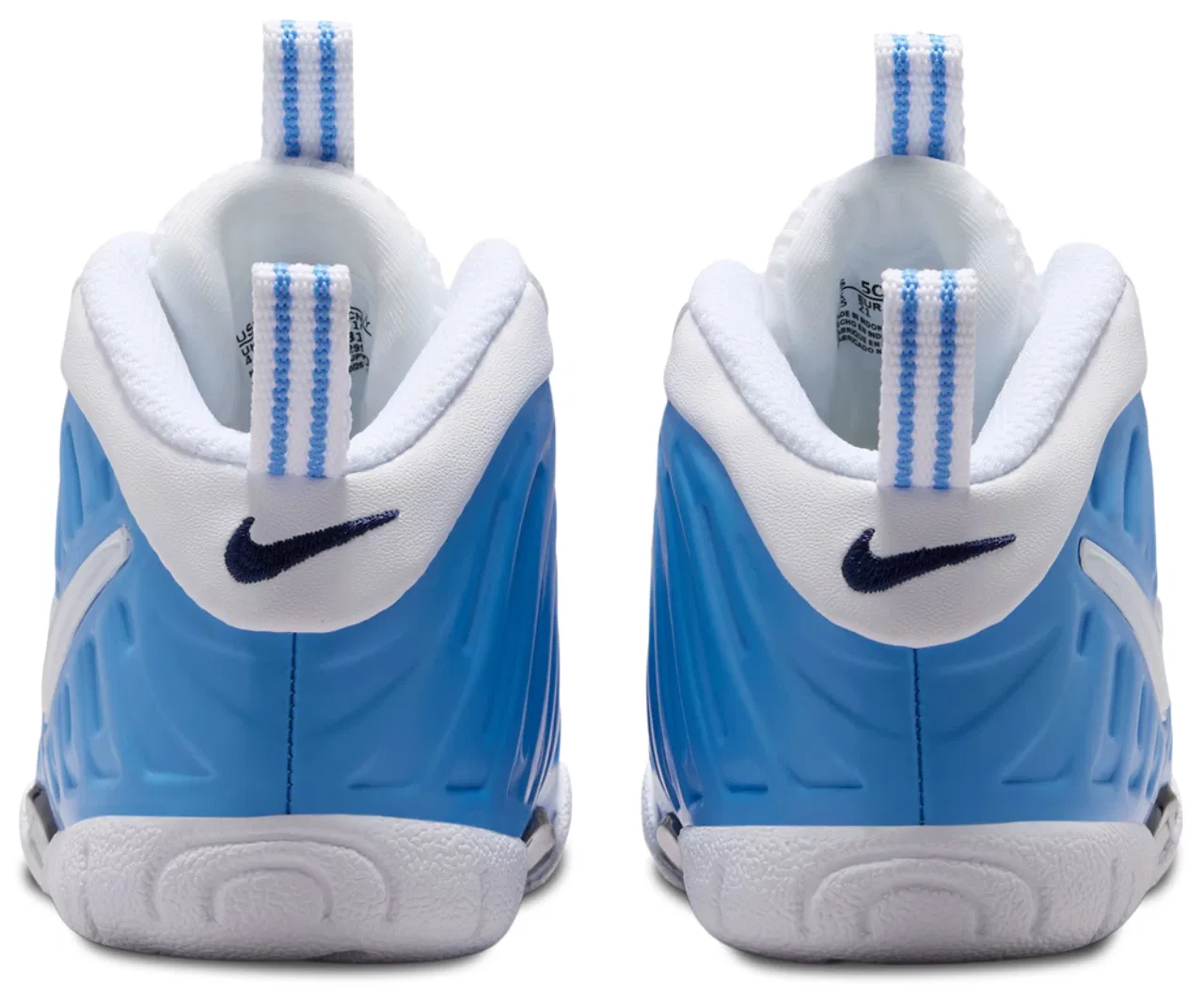 Детские кроссовки Little Posite Pro Nike, цвет University Blue/White/Midnight Navy — фото 3