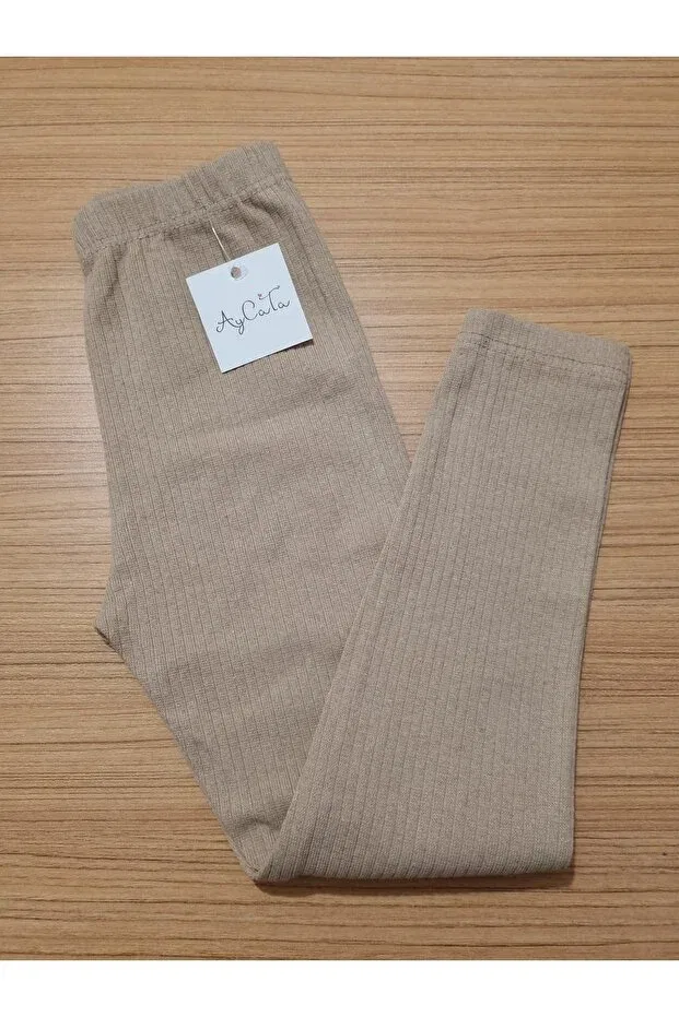 Детские леггинсы для девочек рибана Aycata, Light Brown