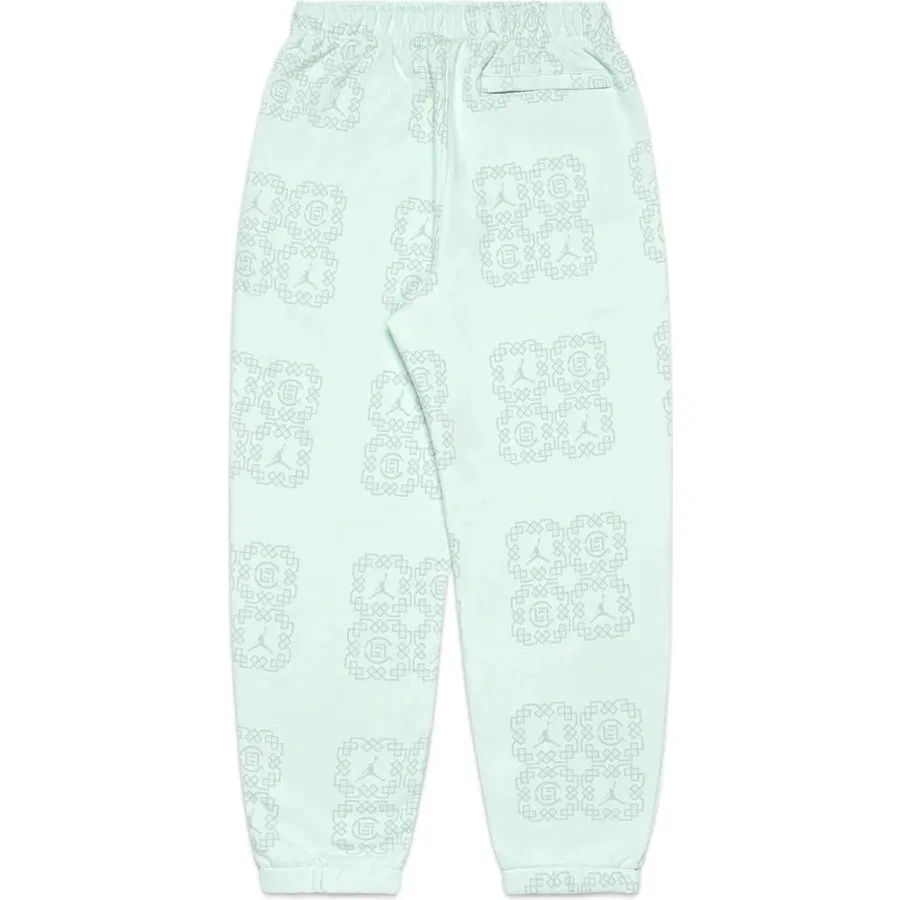 Спортивные брюки с принтом Jordan x CLOT Jade Fleece Sweatpants, Nike, Зеленый — фото 2