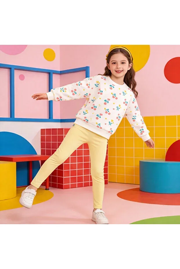 Детские леггинсы для девочек хлопковые Hoglet Kids, Yellow