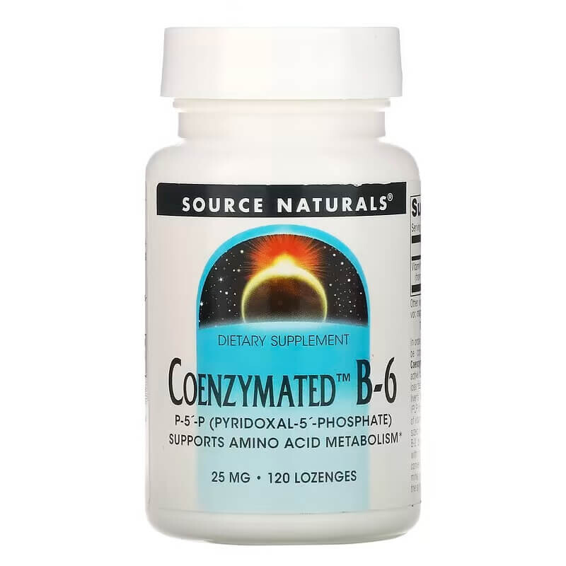 

Коферментированный витамин B-6 Source Naturals, 120 таблеток
