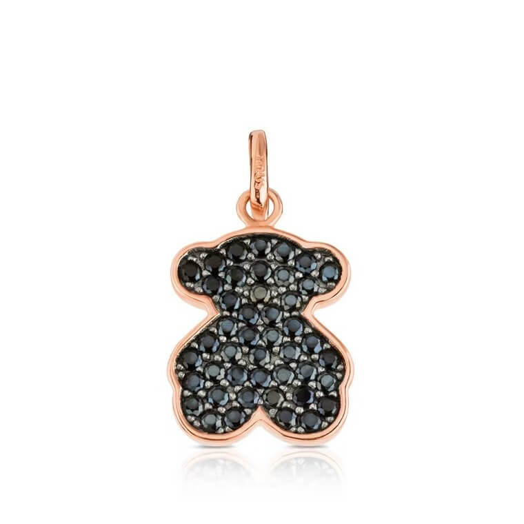 

Подвеска Tous Motif Bear, розовое серебро/шпинель