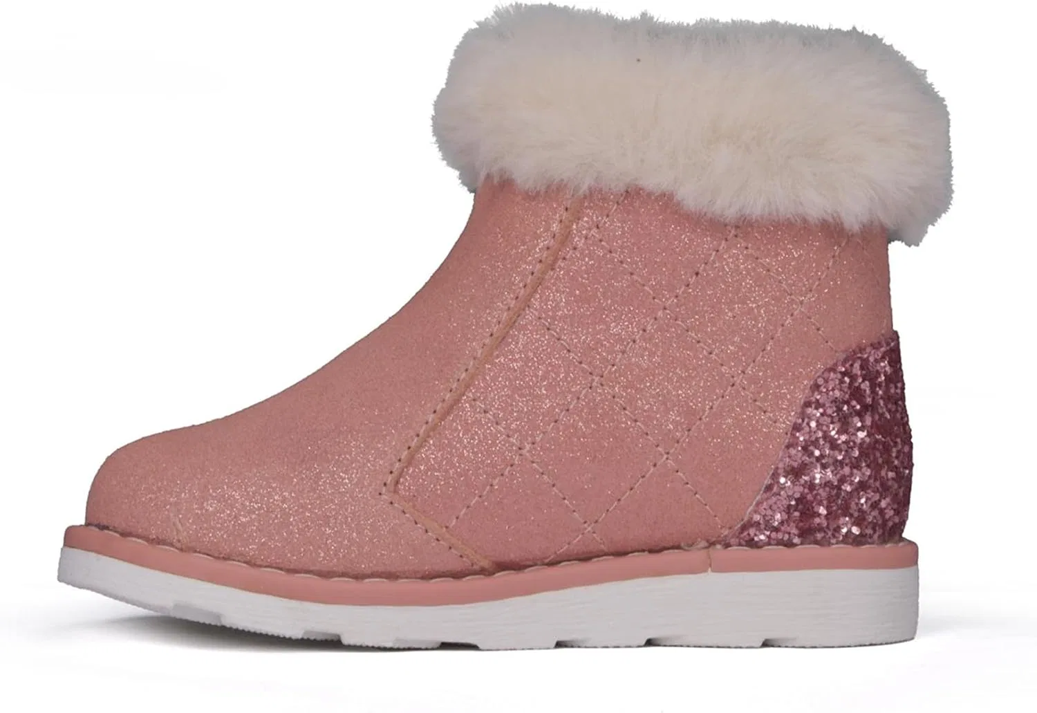 Детские зимние ботинки на меху с нескользящей подошвой pediped, Pink — фото 4