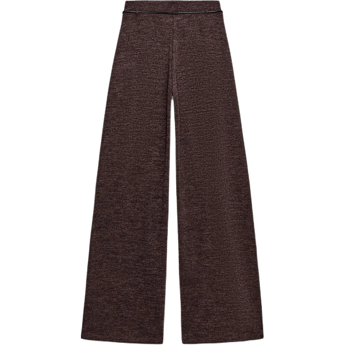 Женские брюки повседневные прямого кроя Dark Brown, ZARA, Dark Brown — фото 3