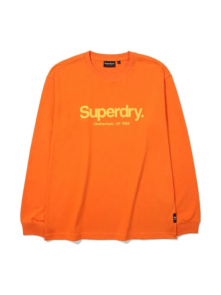 Футболка с длинным рукавом, Oversized логотип, Core Big Logo SUPERDRY, Orange