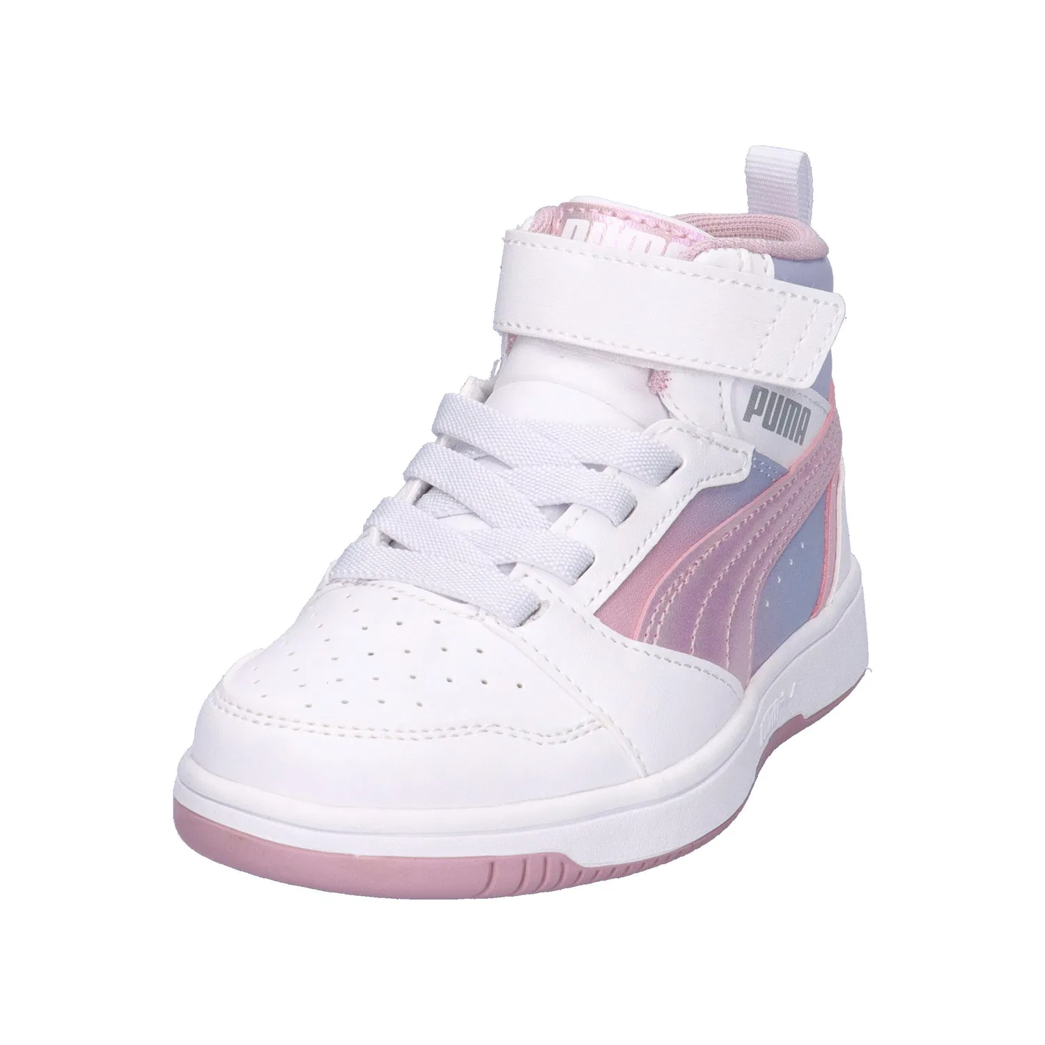 Детские кроссовки с высоким верхом Rebound V6 Mid Blurry Dreams Puma, Weiß — фото 4