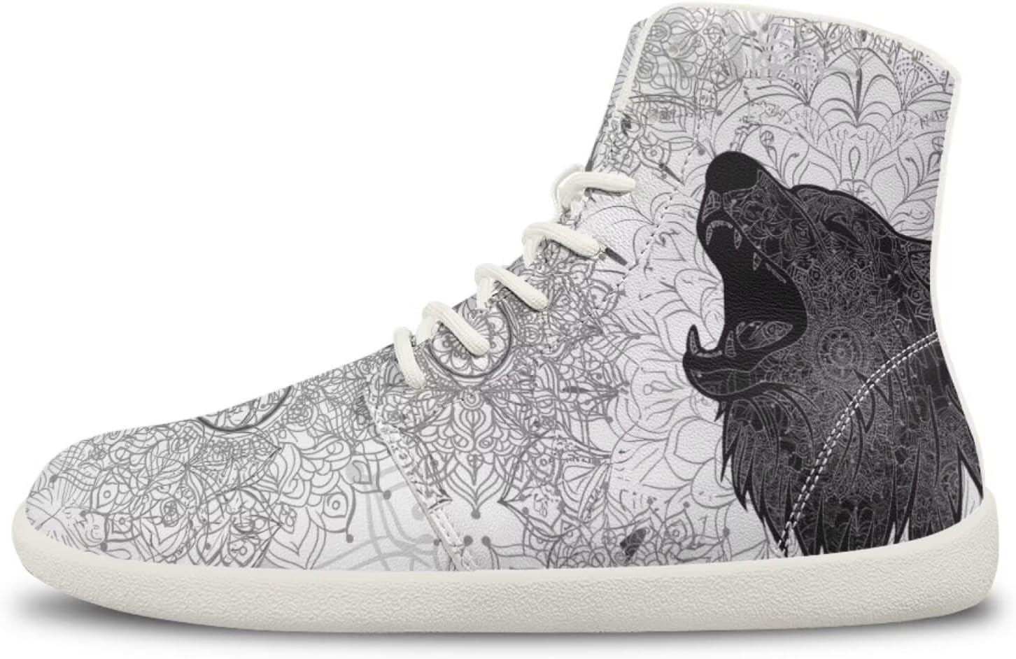 

Мужские кроссовки Wolf, слипоны, деловые кроссовки, высокие кроссовки для ходьбы, гимнастики, тенниса и спорта Ecaestolph, белый/черный