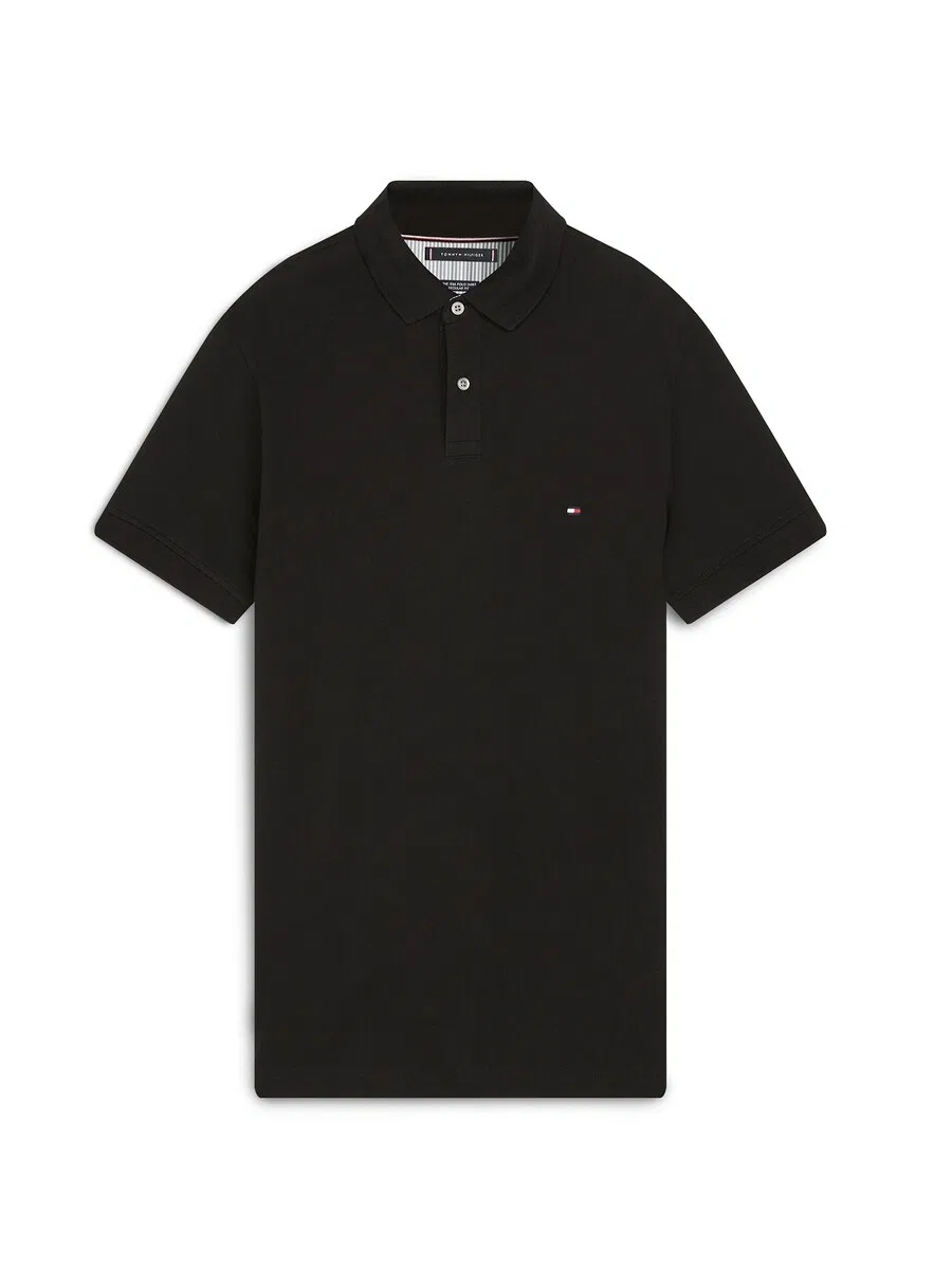 Рубашка TOMMY HILFIGER 'CORE 1985 REGULAR POLO' черного цвета
