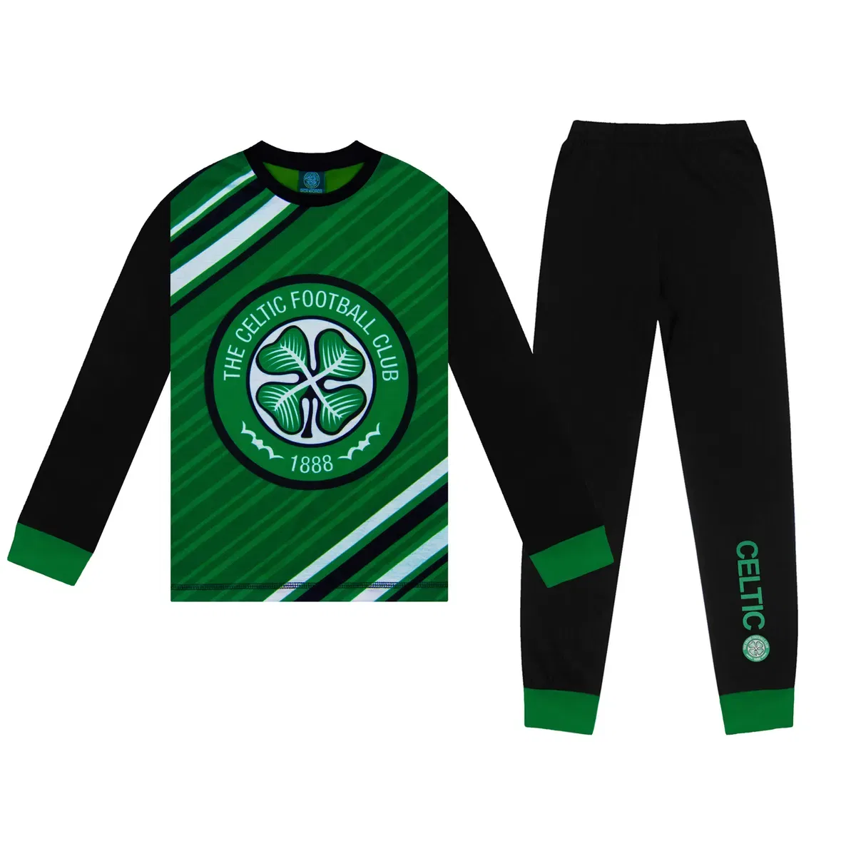 Детские пижамы с принтом Celtic Fc, Green