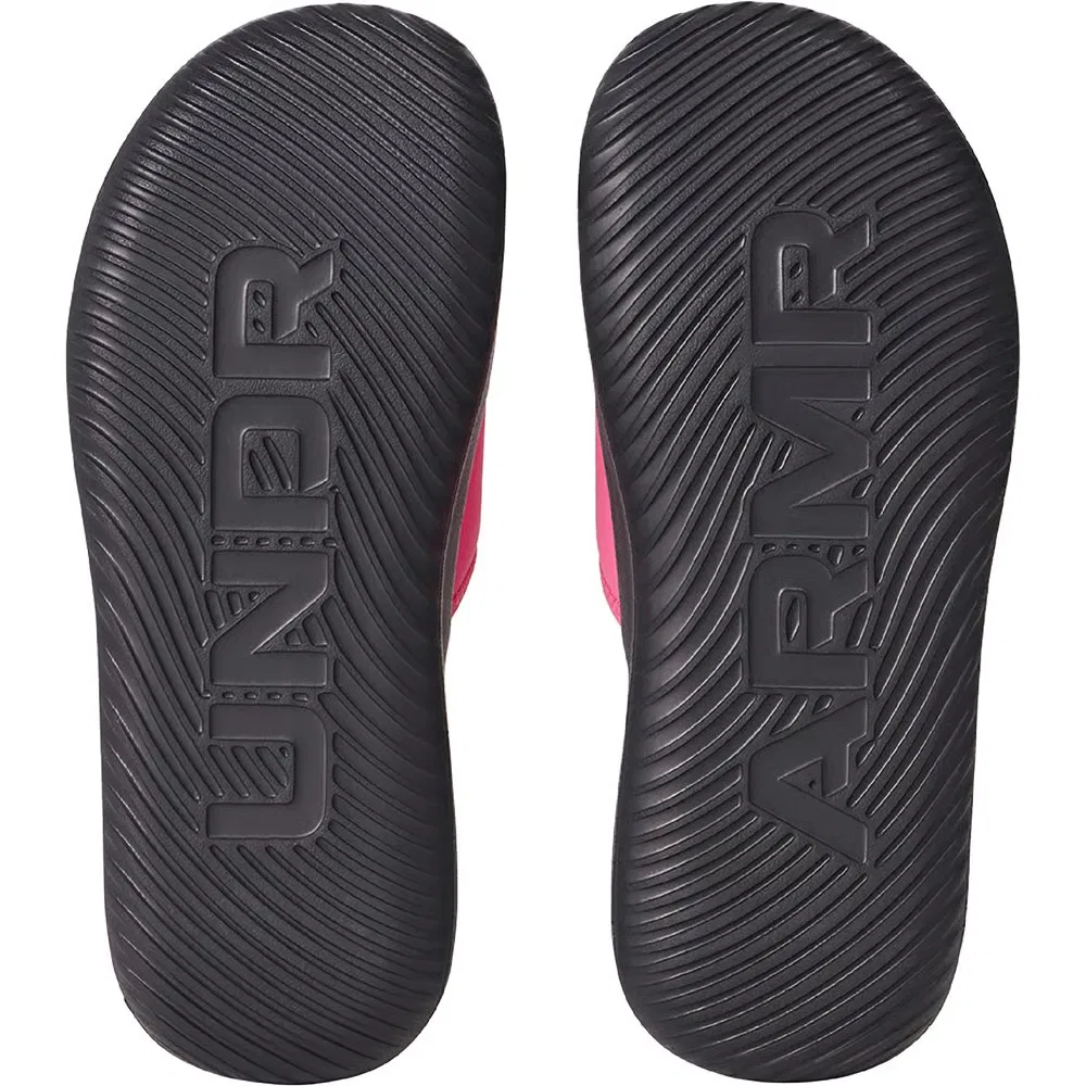 Детские сандалии-шлепанцы Ignite Pro 8 Under Armour, Black /Pink/Black — фото 4