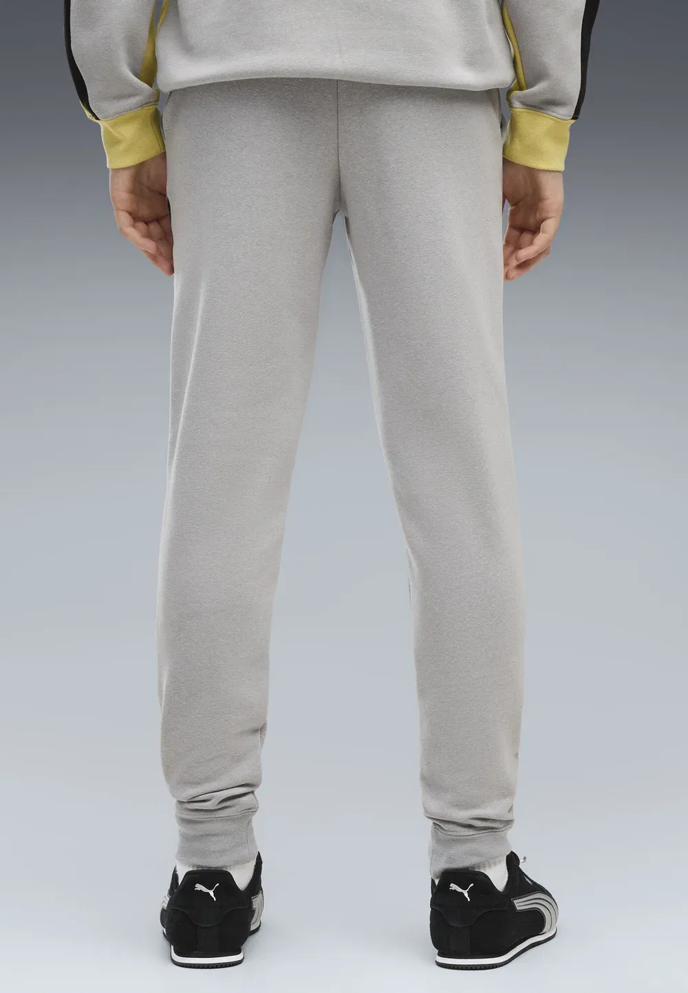 Спортивные штаны Ess block fl b унисекс - спортивные штаны Puma, Gray Echo — фото 2