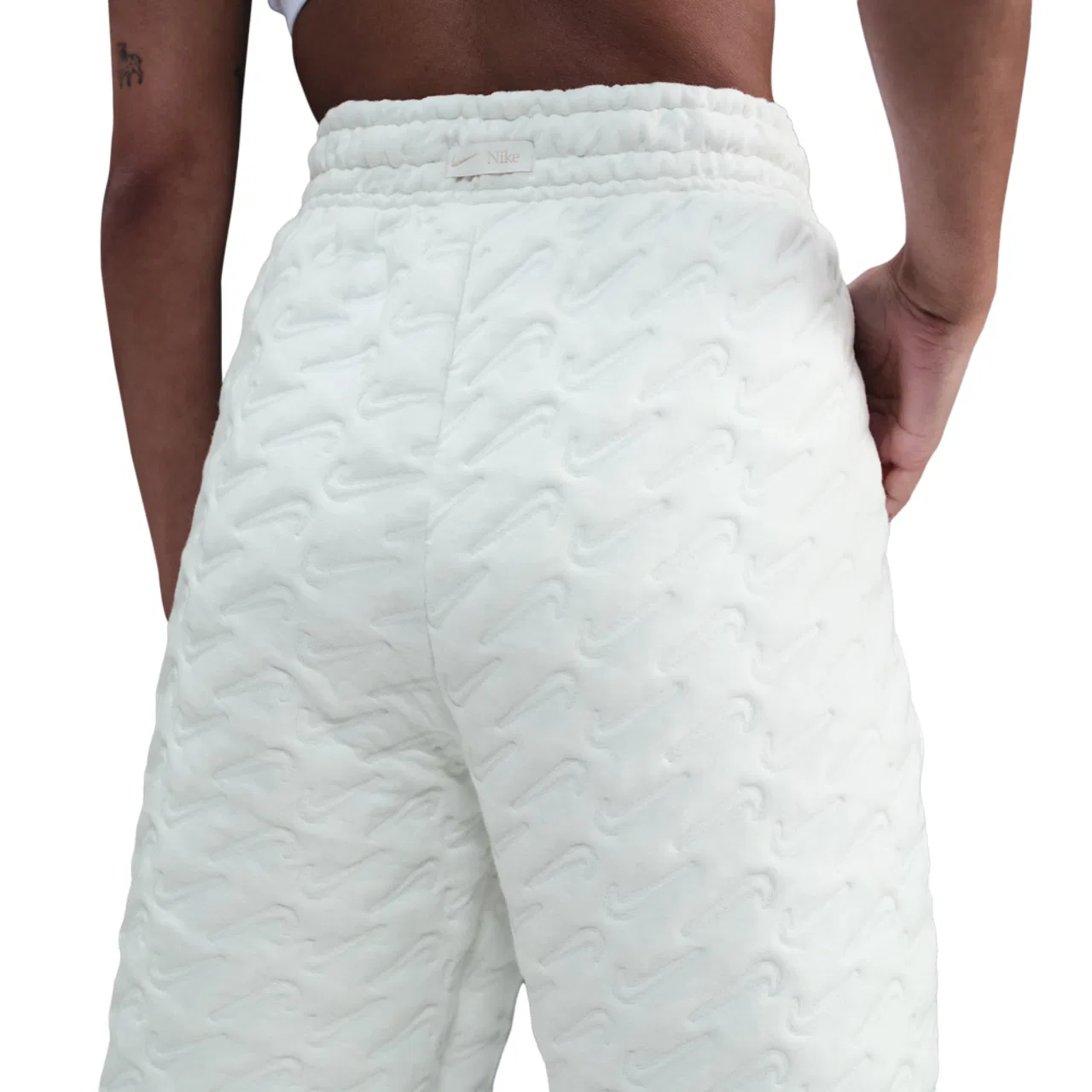 Женские брюки Oversized AOJ Phoenix Nike, цвет Sail/Sanddrift — фото 2