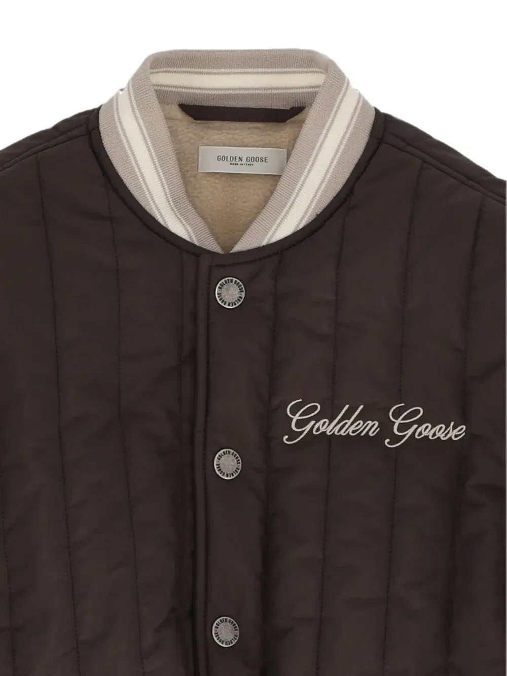 Куртка-бомбер Journey стеганая Golden Goose Kids, коричневый — фото 3