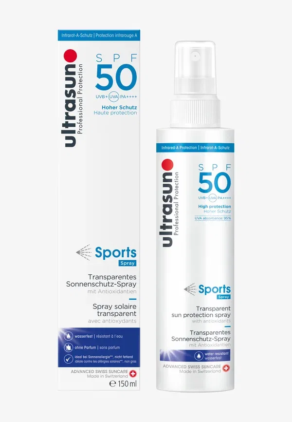 Спрей для загара SPF50, Normal skin, Sports spray spf50, Ultrasun 150 мл
