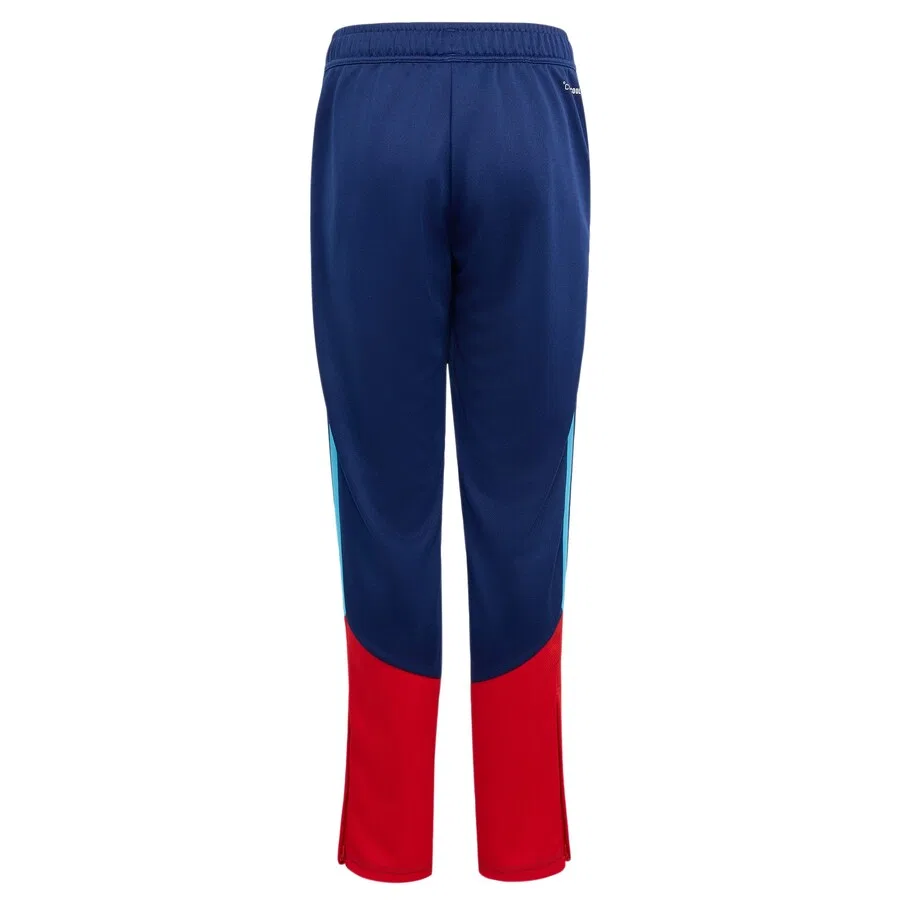 Спортивные брюки ADIDAS PERFORMANCE Slim fit в неоново-синем и темно-синем цветах — фото 2