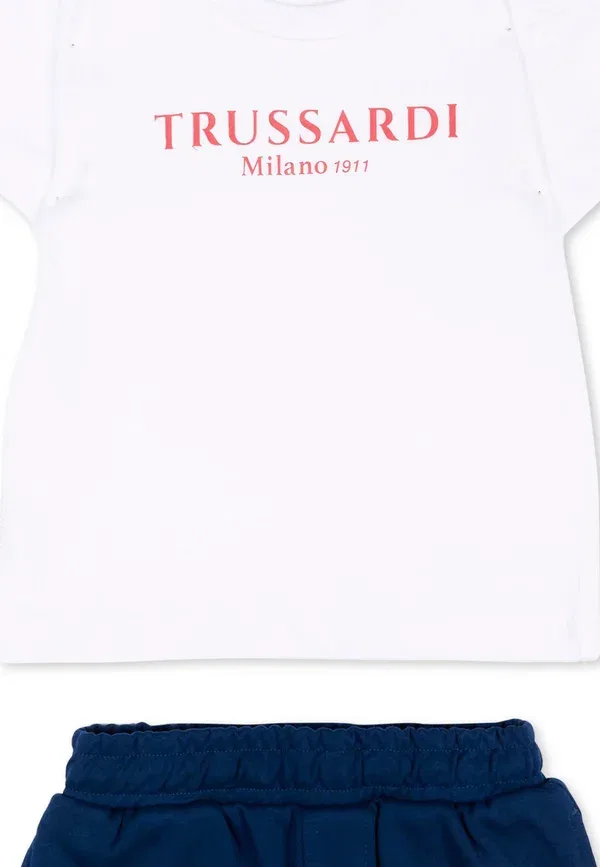 Комплект брюк с принтом Set - tracksuit bottoms Tru Trussardi Junior, белый — фото 3
