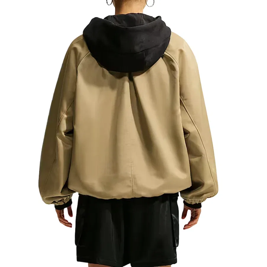 Женская куртка Sportswear Satin 1/4-Zip Anorak 'Parachute Beige' Nike, Parachute Beige — фото 2