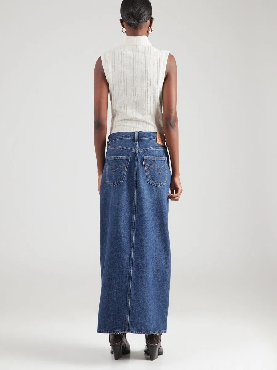 Юбка LEVI'S темно-синего цвета — фото 4