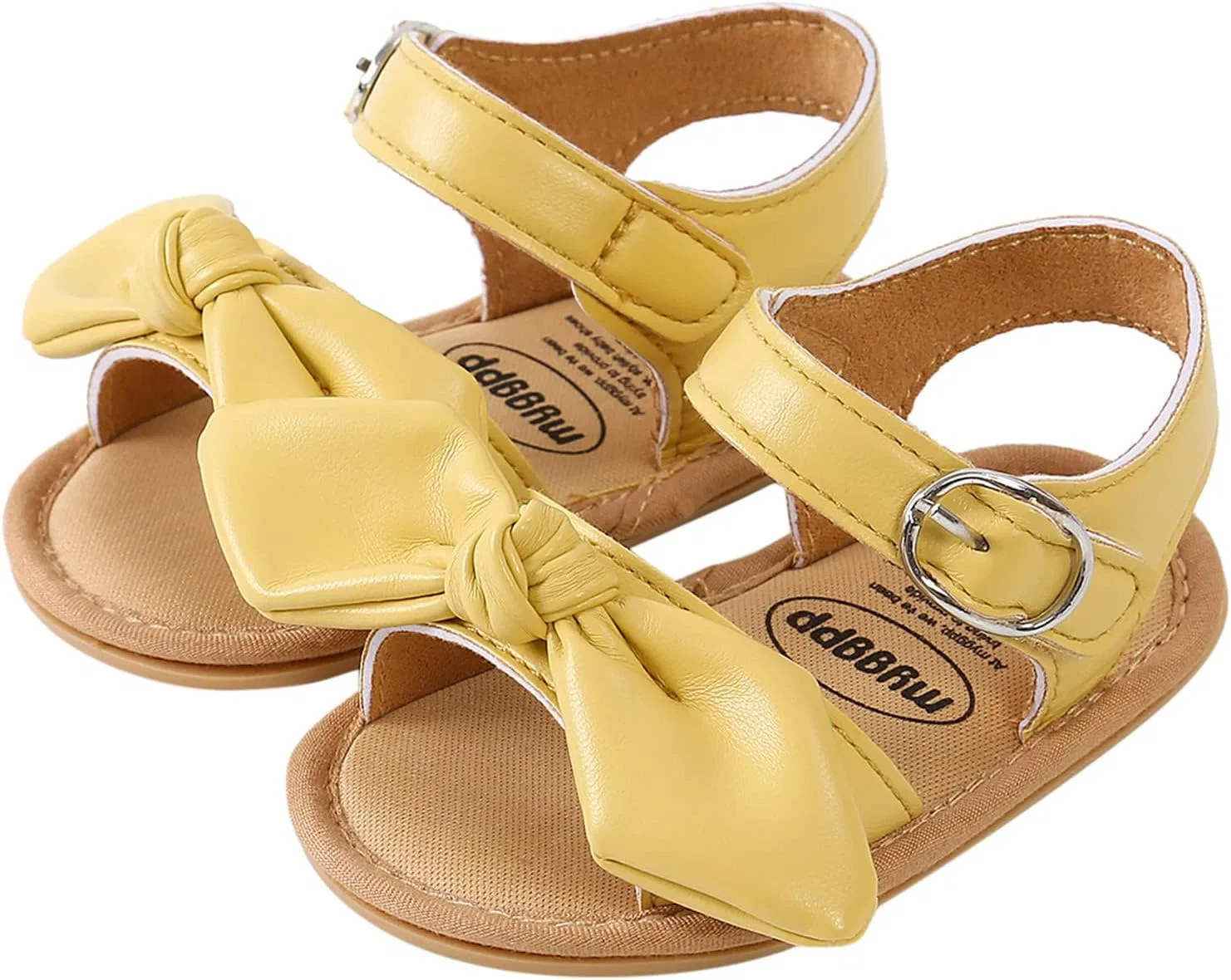 Детские сандалии для девочек с бантом Bowknot Prewalker Walkers, Yellow — фото 3