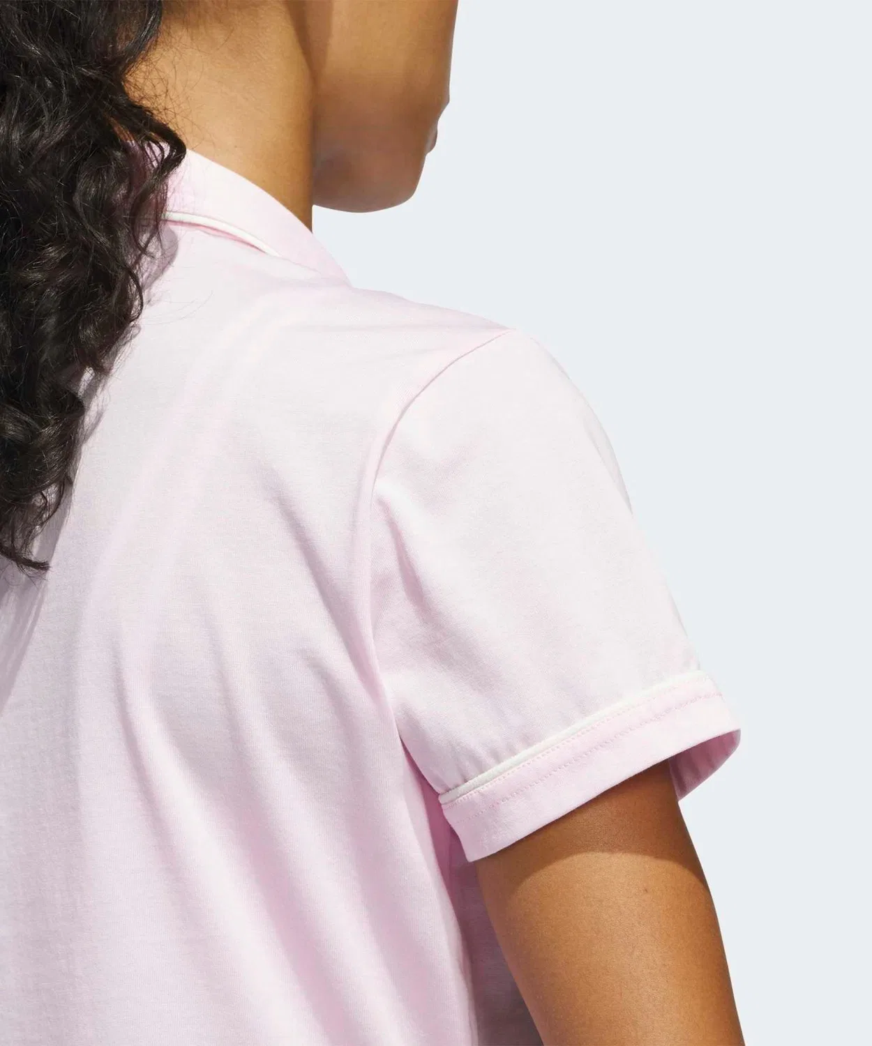 Женское поло с коротким рукавом Solid Polo Adidas, Розовый — фото 4