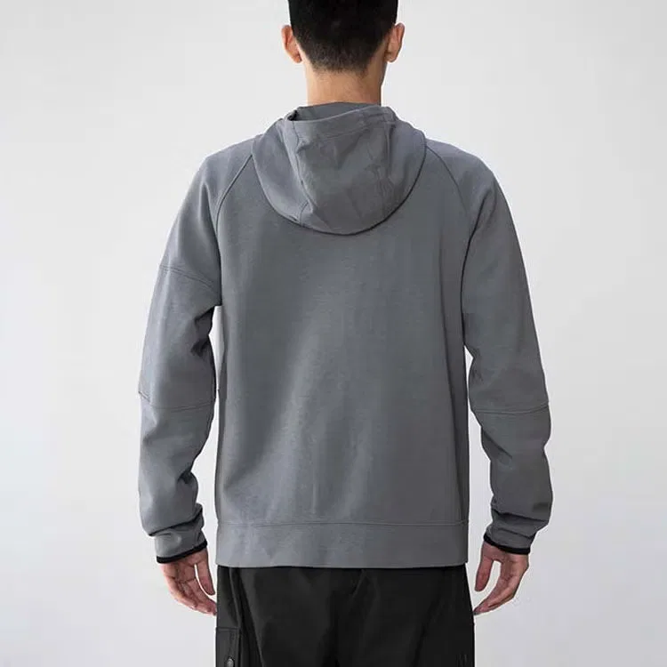 Куртка мужская с капюшоном на молнии Tech-Pack Nike, серая — фото 4