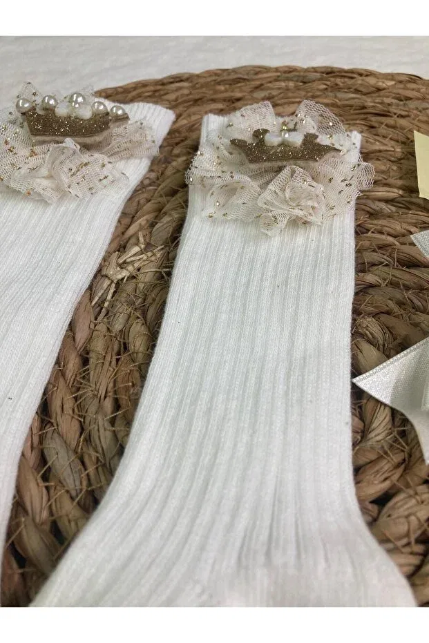 Детские носки для новорожденных хлопковые Eses Bebe, Nude Color — фото 2