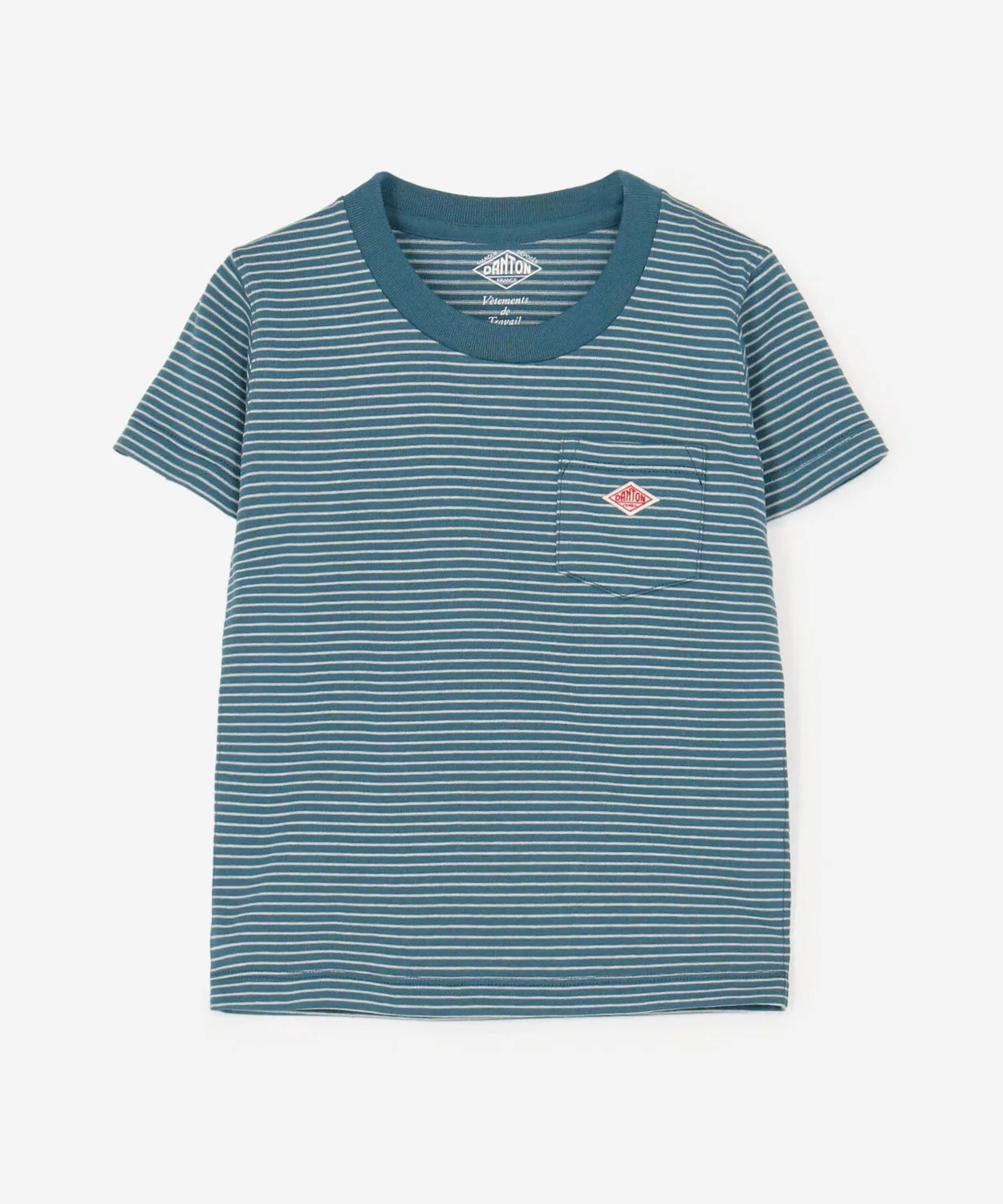 Детская футболка с коротким рукавом, в полоску, модель STRIPE DANTON, Blue