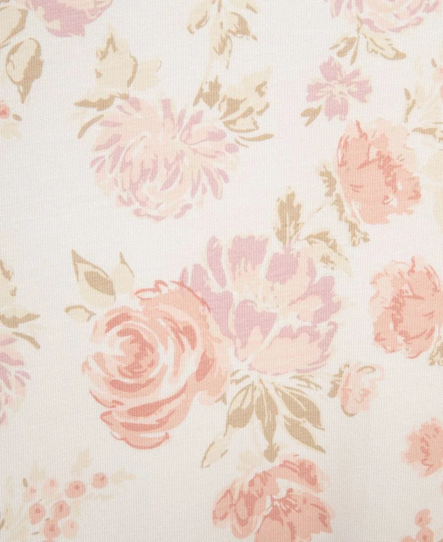 Комплект детских ночных рубашек с длинным рукавом, с принтом Little Me, Pink Floral — фото 4