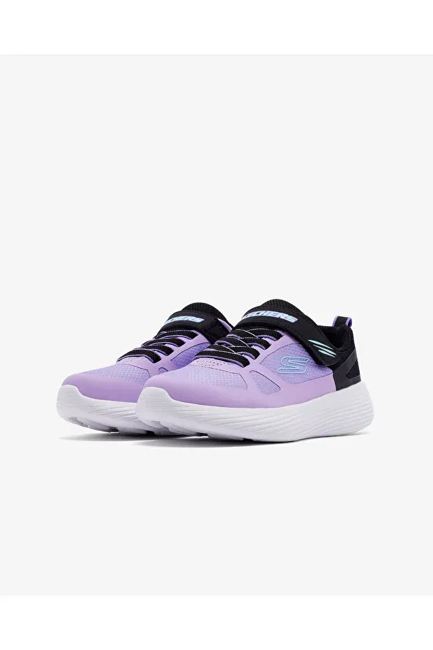 Детские спортивные кроссовки для девочек с цветовым блоком Go run 400 v2 trace track Skechers, Purple — фото 3