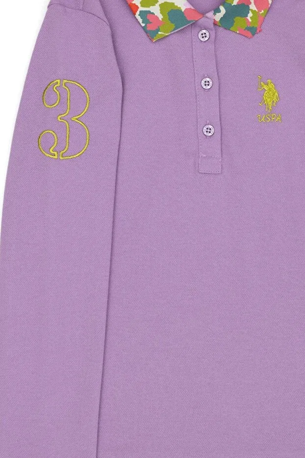 Детские свитшот для девочек с длинным рукавом U.S. Polo Assn., Pink — фото 4