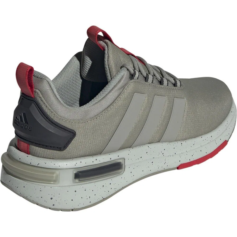 Детские кроссовки на липучках Racer Tr23 Adidas, Silver Pebble Core Black — фото 3