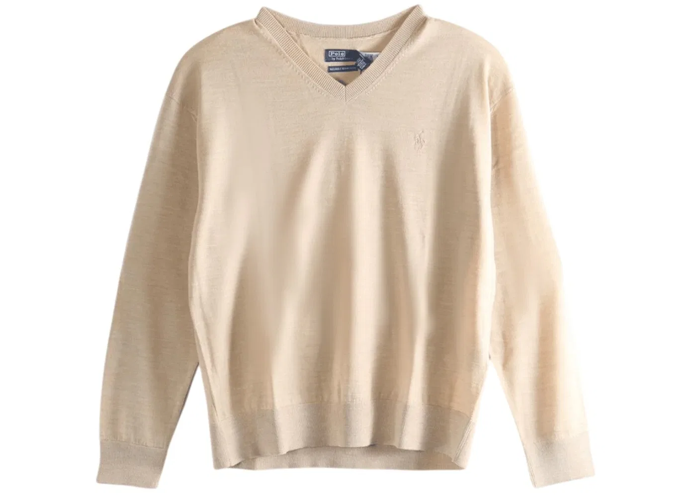 Женский пуловер с V-образным вырезом и длинным рукавом Polo Ralph Lauren, Canoe Tan