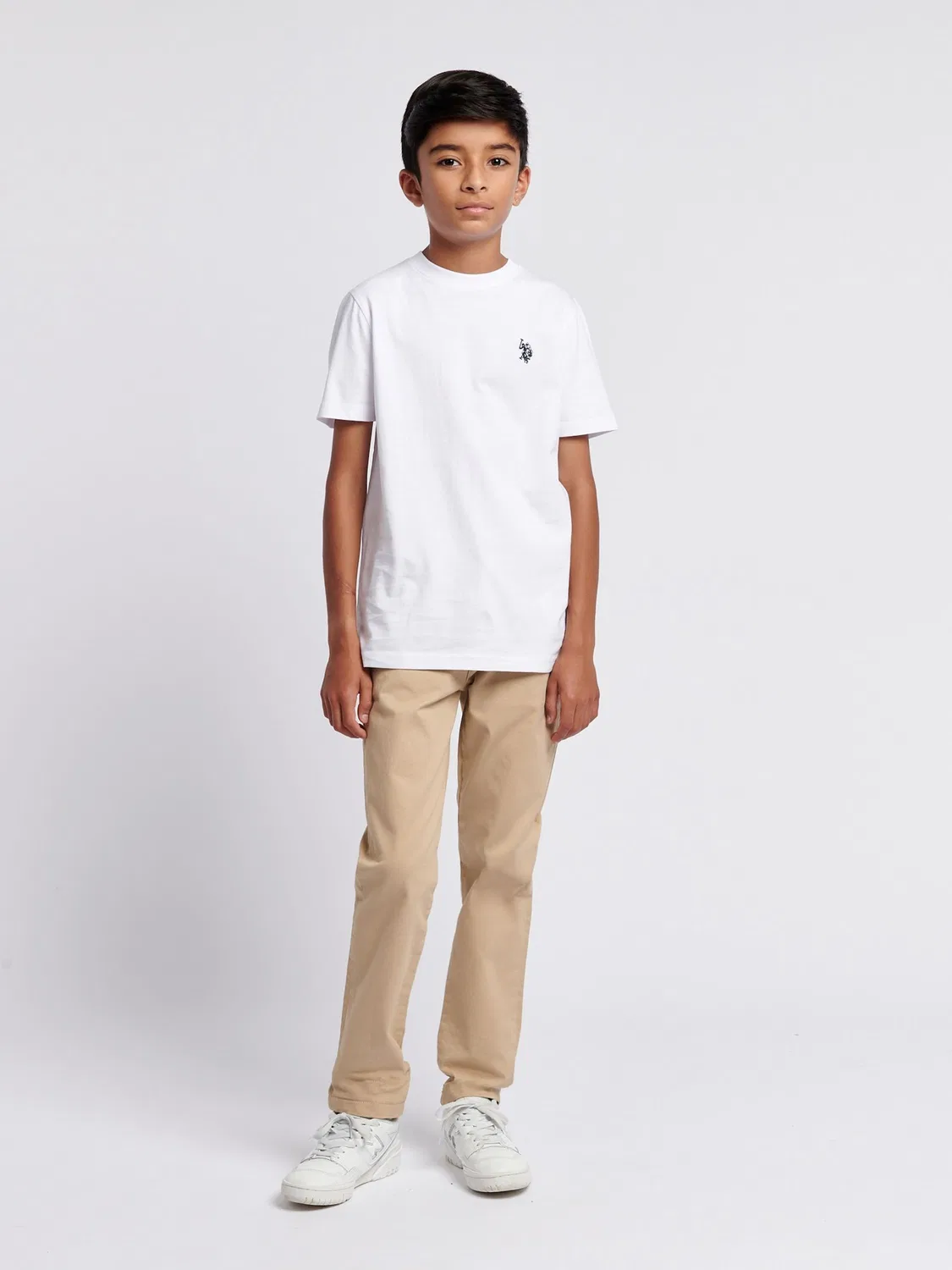 Футболка с вышивкой Double Horsemen U.S. Polo Assn., белый — фото 3